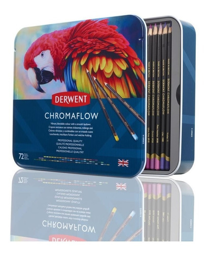 Derwent Chromaflow Lapices X 72 Colores Lata