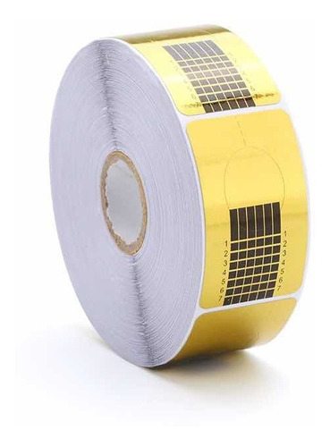 3 Rollos Papel De Molde Para Uñas Dorado