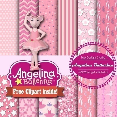 Kit Imprimible Fondos Clipart - Angelina Bailarina