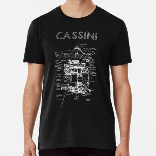 Remera Diagrama De La Nave Espacial Cassini Algodon Premium