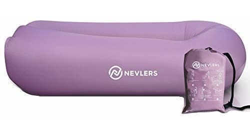 Nevlers Inflatable Lounger With Side S And Matching Travel B