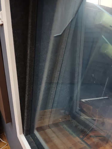 Ventana Visor Para Estudio De Grabación (pecera) Negro (Usado)