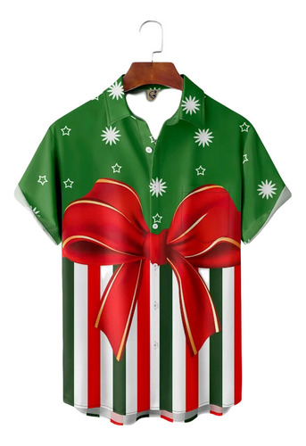 Caja De Regalo De Navidad, Camisa Hawaiana Unisex, Camisa De