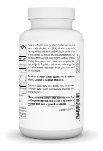 Aceite De Perilla Source Naturals, Fuente De Grasas Omega-3