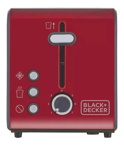 Imagem 3 de 3 de Torradeira Eletrica Black Decker Em Aço Inox 850w T850v 220v