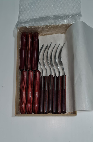 12 Cubiertos Tramontina Jumbo Polywood Con Caja De Regalo