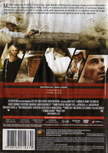 El Abogado Del Crimen ( Brad Pitt ) Dvd Original (Usado)