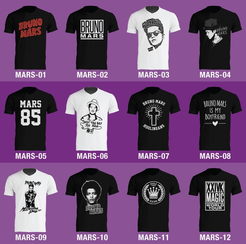 Bruno Mars Playera Para Hombre Y Mujer