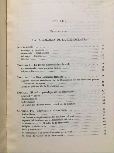 Psicología De La Democracia Y De La Dictadura, Zevedei Barbu (Usado)