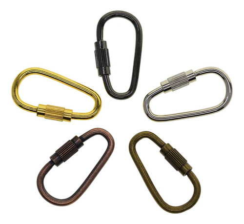 . 4 X 20 Piezas Pequeño Llavero Mosquetón Clips D Anillo