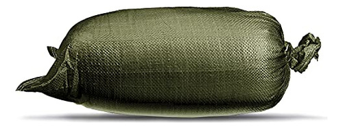 Sacos De Arena Vacíos De Color Verde Militar Con Corbatas (d