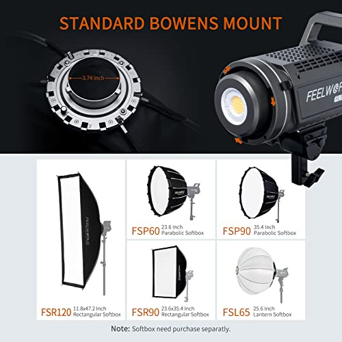 Lámpara De Estudio De Vídeo Feelworld Fl125b De 125 W Con 27