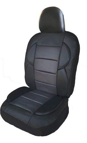 Funda Cubre Asiento Duo Cuerina Tela Super Acolchada Lumbar