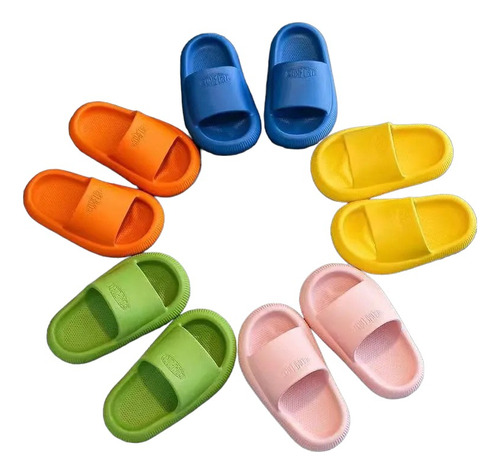 Chancleta-zapatillas De Baño Goma Con Plataforma Para Niños