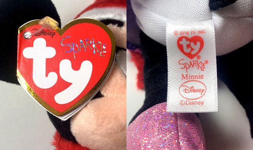 Imagem 5 de 5 de Boneca De Pelúcia P Minnie Mouse Rosa Natal Disney Original
