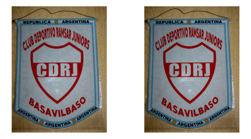 Banderin Grande 40cm Club Ramsar Juniors Basavilbaso