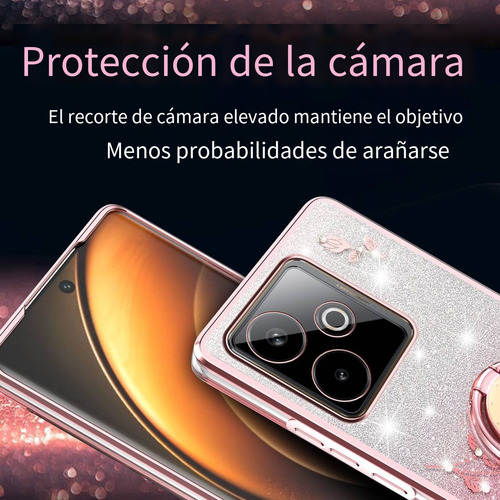 Funda Con Diseño De Flores Brillantes Para Huawei Nova 7i/8i/9/9 Pro/7 Pro/8 Se Con Soporte, A Prueba De Golpes