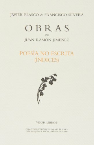 Libro Poesía No Escrita (índices) De Ramón Jiménez Juan