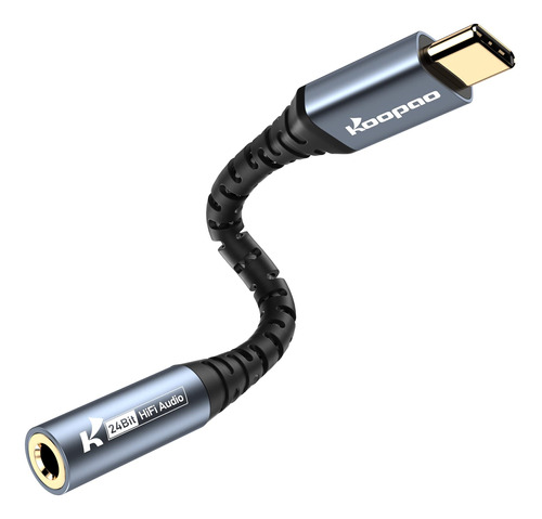 Adaptador Auricular Usb C-usb C Conector Hembra Auxiliar 3,5