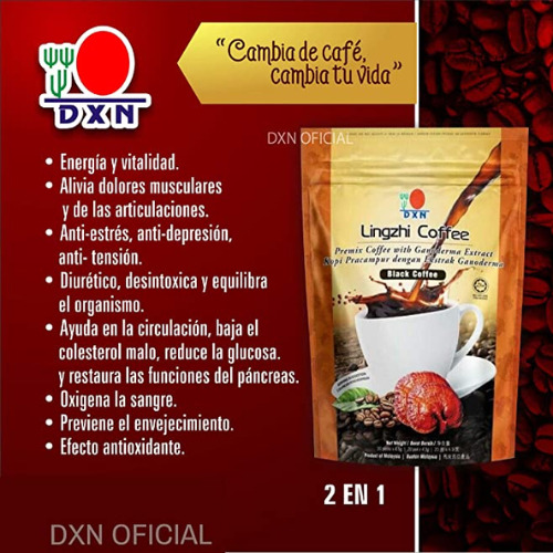 Cafe 2 En 1 Con Ganoderma 20 Sobres (incluye Envío)