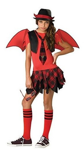 Disfraz Talla Small Para Niñas De Demonio Halloween