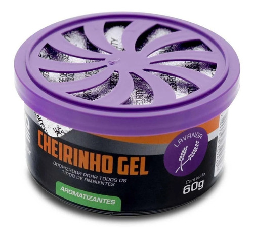 Aromatizante Gel Autocare Lavanda Pote Cheirinho 60g Au442