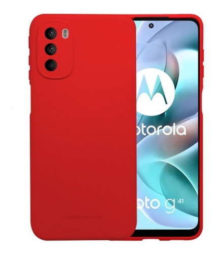 Silicone Case Para Motorola G41 Funda Cover Soft + Templado
