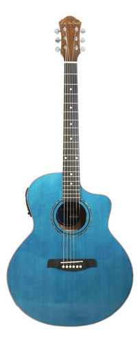 Guitarra Electroacustica La Sevillana Ga-321ceq-obe Blue