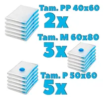 Comprar 10 Saco À Vacuo Organizador Para Viagem P 50x60 Pp 40x60 M 60x80 Coberta Toalha Edredom Roupas Mala Viagem Casa Bolsa A Vacuo + Bomba