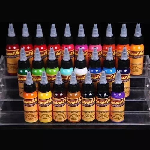 Tinta Profesional Para Tatuar Eternal Ink 25 Colores 1/2 Oz