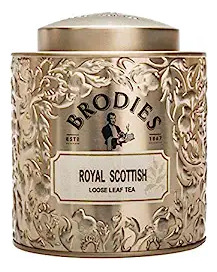 Brodies Tea, Royal Scottish Black Tea, Loose Leaf Tea Tin, 3