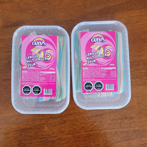Gomitas Lenguas Multifruta Sour Bolsa 300 Gr Dulces