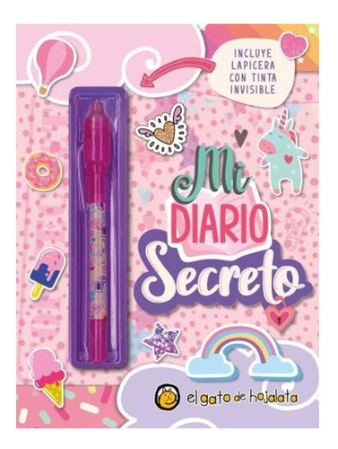 Mi Diario Secreto Rosa + Boligrafo Tinta Invisible