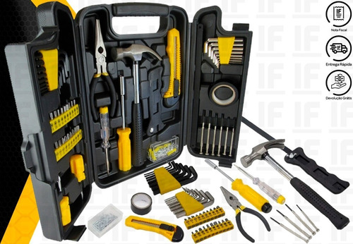 Imagem 2 de 5 de Jogo De Ferramentas Kit 200 Peças C/ Maleta + 40pcs
