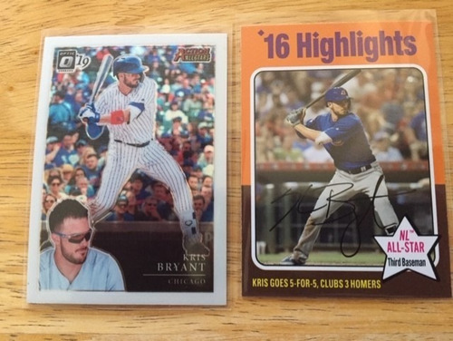 Kris Bryant  2 Tarjetas Especiales En 150.00 