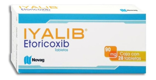 Iyalib Etoricoxib De 90mg Caja Con 28 Tabletas 