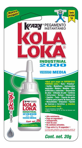 Pegamento Industrial Kli2000-20 G Kolaloka