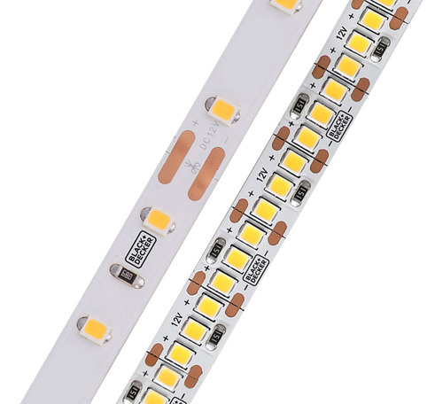 Fita De Led Black+Decker 12v 6000k Branco Frio 15w 5m 240 Leds Metro