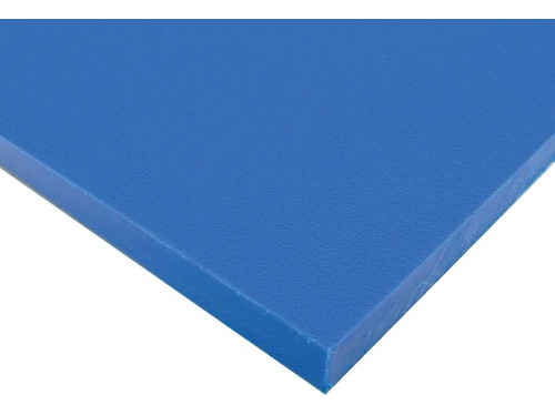 Plancha De Hdpe Color Azul Con Protección Uv 2000x4000 10mm