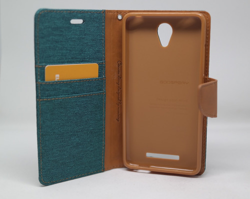 Funda Redmi Note 2 Mercury Goospery Canvas Diary Verde