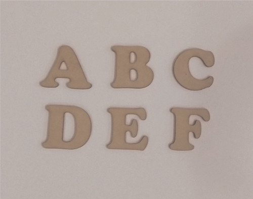 Letras Y Números 555 Unidades Fibrofacil Mdf 4,5 Cm 15 C/u