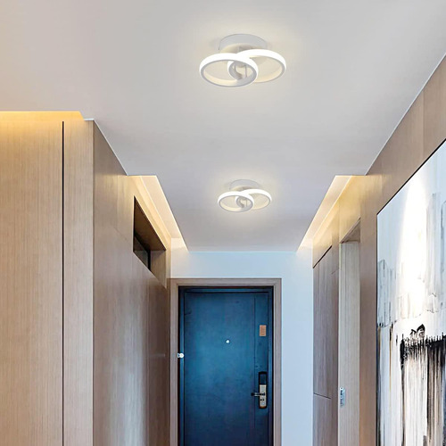 Lámpara De Techo Led Para Baño De Pasillo, 3 Colores A