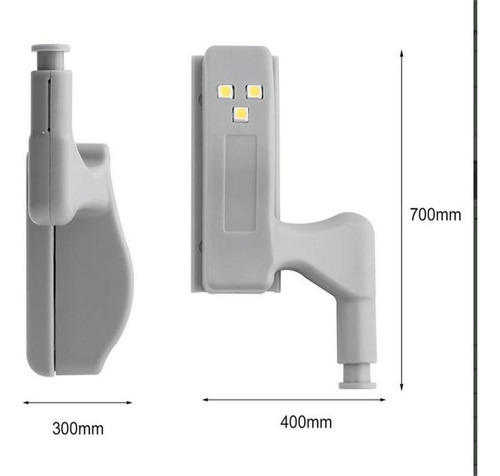 Luz Led Bisagra Luces Gabinetes Armario Luz Del Sensor