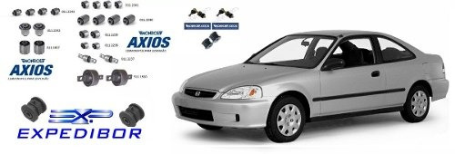 Kit Completo 30 Buchas Honda Civic 1996 A 2000 C/ 28 Axios