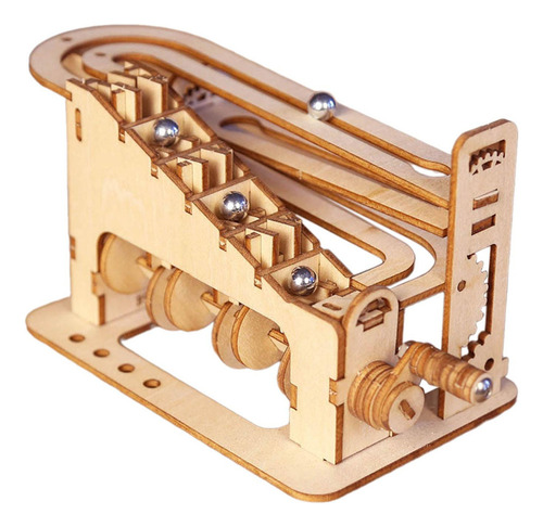 Diy Marble Run Craft Toy Rompecabezas De Madera 3d Para