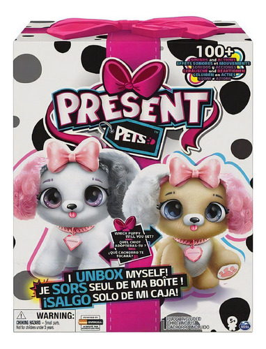 Cachorro De Peluche Interactivo Present Pets