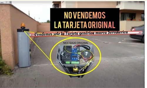 Tarjeta Nice Sia20 Generica Barreras Signo 4y6