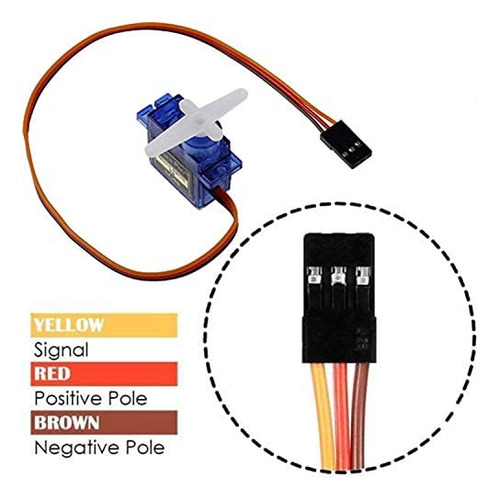 4 Piezas Sg90 9g Micro Servos Para Rc Robot Helicóptero Avió