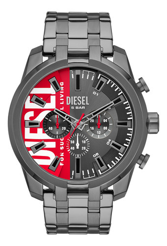 Reloj Hombre Diesel Dz4632 Split Color de la correa Gris Color del bisel Gris Color del fondo Negro