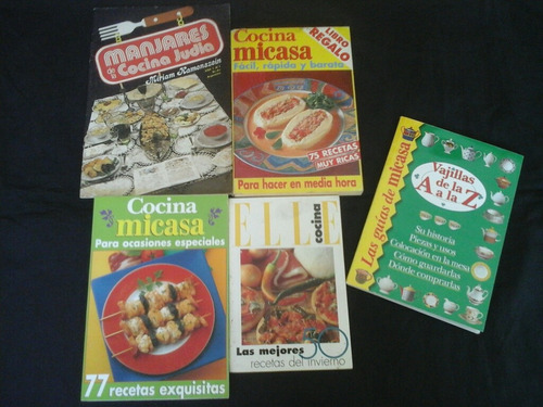Lote De 4 Libros De Recetas De Cocina + Regalo